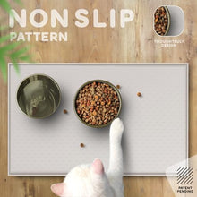 Load image into Gallery viewer, Dog Food Mat - 24x15 Raised Edges Dogs Mat for Food and Water Prevent Spill, Waterproof Cat Food Mats Protect Floors, Easy Clean Dog Bowl Mats for Food and Water, Silicone Pet Feeding Placemats Mist
