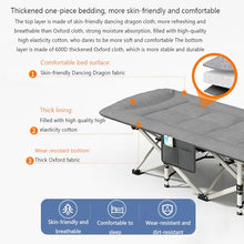 Load image into Gallery viewer, Folding Camping Cot with Mattress and Pillow, Portable No Installation Lightweight Adult Sleeping Bed for Home,Office,Camping and Travelling (Dark Grey)
