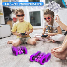 Load image into Gallery viewer, Hamdol Remote Control Car for Kids, 360° Spinning RC Stunt Car with Lights
