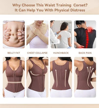 Load image into Gallery viewer, SHAPSHE Waist Trainer Corset for Women Tummy Control  Body Shaper Vest -Mocha XL
