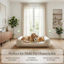 Load image into Gallery viewer, 8-in-1 Dog Calming Pheromone Diffuser Kit – Pet Stress Support (2 Plug-Ins &amp; 6x48ml Refills), Calming Diffuser for Dog During Thunderstorms, Travel, Separation, Fireworks &amp; Vet Visits, 180-Day Supply

