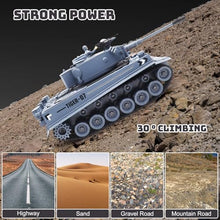 Load image into Gallery viewer, 1:18 Remote Control Army Tank German Tiger I RC Tank Model Toys - 15 Channel Full Function 360-Degree Rotating
