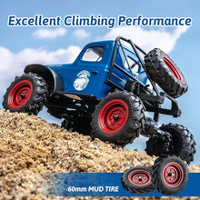 Load image into Gallery viewer, 4WD RC Crawler Two-Speed Shift, RC Rock Crawler 8Km/h with Portal Axle Metal Gears for Adults (Blue)
