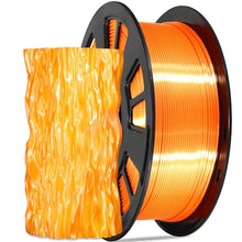 Load image into Gallery viewer, DO3D Silk Orange PLA Satin Shiny 3D Printer Filament, 1.75mm Diameter 1kg Spool 2.2lbs for FDM 3D Printers
