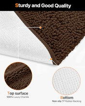 Load image into Gallery viewer, Dog Door Mat for Muddy Paws, 48"x72" Soft Chenille Absorbent Front Door Mat
