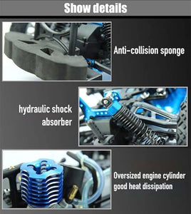 1/10 RC Truck for Adult Two Speed 2.4G Full Proportional Gas Power Car 18CXP Engine Hobby Grade Racing