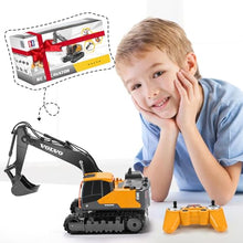Load image into Gallery viewer, DOUBLE E Volvo RC Excavator Remote Control Excavator Toy for Boys
