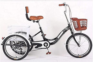 Adult Tricycle - 3 Wheel Bikes for Adults Shopping Adult Tricycles Single Speed for Adult Trikes 20 Inch 3 Wheel Bikes