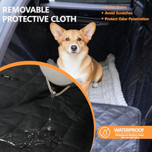 Load image into Gallery viewer, Dog Car Seat Cover 2 Piece Seat Waterproof Hammock and White Cover,Scratch Proof Nonslip Back Seat Pet Bed Mat for Travel Durable Soft Back Seat Covers for Cars Trucks and SUVs ( 23.6” x 51” )

