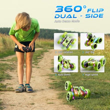 Load image into Gallery viewer, Zalneo Remote Control Stunt Car – 4WD 360° Flip Double‑Sided RC Car LED Light Bar &amp; Modular USB‑C Battery
