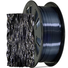 Load image into Gallery viewer, DO3D Silk Black PLA Satin Shiny 3D Printer Filament, 1.75mm Diameter 1kg Spool 2.2lbs for FDM 3D Printers

