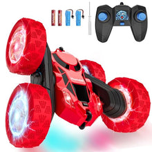 Load image into Gallery viewer, Hamdol Remote Control Car for Kids Ages 6-12, 4WD RC Stunt Car with LED Lights
