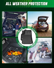 Load image into Gallery viewer, VIWIK TPE Floor Mats Custom for Dodge Grand Caravan 7 Seat 2011-2020,All Weather Car Mats Compatible for Town &amp; Country (Stow'n Go Only) 2008-2016, Full Set Automotive Floor Mats,1st 2nd 3rd Row, 4pcs
