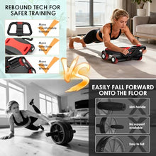 Load image into Gallery viewer, FIAMERMOR 2026 ab roller wheel - 4 wheel elbow support abdominal wheel -Red
