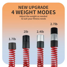 Load image into Gallery viewer, KINEOZ Upgraded Ropeless Battle Ropes for Home Gym, Four Adjustable Weight Levels, Weighted Workout Ropes for HIIT, Cardio and Strength Training Fitness Equipment

