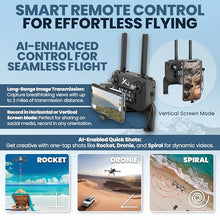 Load image into Gallery viewer, EZ Pro Drones with Camera for Adults 4K, Obstacle Avoidance, GPS Auto Return, 3-axis Gimbal, Follow Me Mode, Long Flight Time, FAA Remote ID
