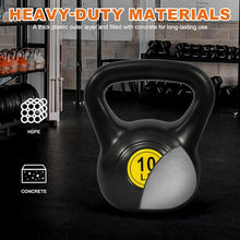 Load image into Gallery viewer, Fitvids Kettlebell Sets 3 Piece 5/15/20LB Strength Training KettleBells Weight Set, Black
