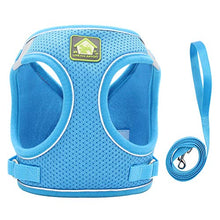 Load image into Gallery viewer, FEimaX Dog Harness and Leash Set, No Pull Breathable Soft Mesh Puppy Vest Harness Reflective Adjustable Pet Harnesses for Small Medium Dogs and Cats - Outdoor Easy Control for Walking
