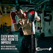 Load image into Gallery viewer, Cobra Reflex Bag - Advanced Reflex Punching Bag for Adults - Ultra-Fast Bounceback to Increase Speed, Reflexes, and Stamina - Adjustable-Height Boxing Bag with Stand and Secure Suction Cups
