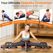 Load image into Gallery viewer, TDH Leg Stretcher, 220LBS Stretcher Machine,200° Adjustable Split Machine, Flexibility Stretching Equipment to Relieving Leg Muscl,Exercise for Everyone (Red)
