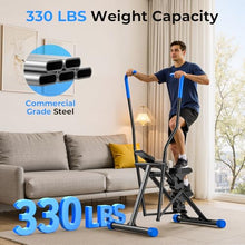 Load image into Gallery viewer, OWLSKY Stair Stepper Vertical Cardio Exercise Climber Stair-Master for Exercise at Home Full Body Workout Machine with Handlebar 330LBS Load with Adjustable Step Range Pedals
