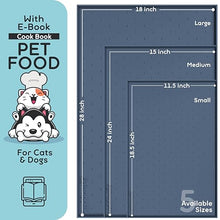 Load image into Gallery viewer, Dog Food Mat - 24x15 Raised Edges Dogs Mat for Food and Water Prevent Spill, Waterproof Cat Food Mats Protect Floors, Easy Clean Dog Bowl Mats for Food and Water, Silicone Pet Feeding Placemats
