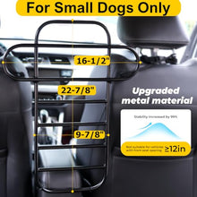 Load image into Gallery viewer, HOMEPEDIA Metal Car Dog Barrier for Small to Medium Dog,Hard to Climb Over,Durable Pet Barrier for Car,Elastic Ropes &amp; Buckle Straps Firmly Fixed,Easy Installation,Limited Lifetime Warrnaty

