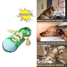 Load image into Gallery viewer, Dog Chew Toys,Creative Shoes Shape Squeaky Toy, Durable and Safe Dog Playing Toy Funny Shoes Sound Toy for Small and Medium Pets, Dog Toys to Keep Them Busy(Green)
