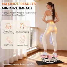 Load image into Gallery viewer, Rock Stepper - Steppers for Exercise at Home, Portable Stepper Side to Side with Digital Display &amp; Resistance Bands, 330 LBS Capacity Full Body Workout Low-Impact Knee-Friendly 3D Stair Stepper - Pink
