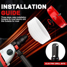 Load image into Gallery viewer, Doaho 6 1/4 Inch Hole Saw for Recessed Lights with Dust Bowl,Bi-Metal Construction 6.25 in (159mm) Hole Saw for LED Recessed Lighting,Wood and Plastic
