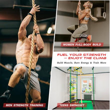 Load image into Gallery viewer, Climbing Rope Gym Workout - 40FT 1.5 Inch Heavy Duty Jute Thick Ropes for Adults Strength Training Outdoor Tree Swing Indoor Home Fitness Exercise
