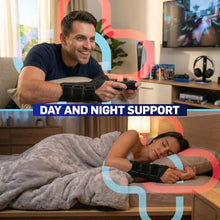 Load image into Gallery viewer, Doctor Developed Carpal Tunnel Wrist Brace Night Support, Thumb Spica Splint Right Hand for De Quervains Tenosynovitis, Tendonitis, Wrist Brace With Thumb Support-Small/Medium-Women &amp; Men, Black

