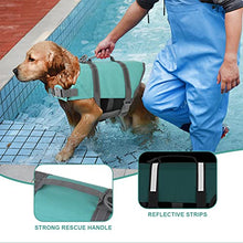 Load image into Gallery viewer, Doglay Dog Life Jacket with Rescue Handle, Dog Life Vest for Swimming Boating, Adjustable Reflective Puppy Swim Vest with Superior Buoyancy for Small Medium Large Dogs
