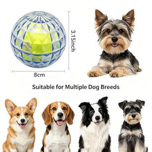 Load image into Gallery viewer, Jatmira Squeaky Dog Balls 3-Pack, Ball-in-Ball Design with Inner Tennis Ball, Squeeze-to-Squeak TPR Chew Toys, High-Bounce Floating Fetch Balls for Pool Beach Training, Easy-Clean Puppy Teething Toy
