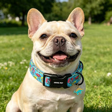 Load image into Gallery viewer, ARING PET Dinosaur Dog Collar, Cute Blue Boy Doggy Collars for Puppy Small Medium Large Male Dogs Pet, for Daily Photos Summer Beach Walking Hiking Picnic-L
