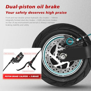 10” Fat Tire Car Trunk Storage High Speed Scooters， Adult Teenager Ladies Scooter, Mountain Off-Road City Commute to Work Foldable Electric Scooter