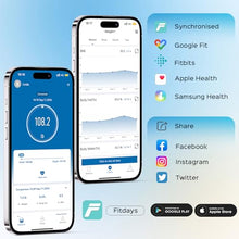 Load image into Gallery viewer, Lepulse Smart Body Fat Scale with Heart Rate, 4.68" Large Display BMI Scale, 20 Body Composition Metrics: Muscle Mass, Body Fat Percentage, Bluetooth Digital Bathroom Scale with App for Home Fitness
