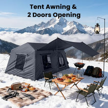 Load image into Gallery viewer, Inflatable Tents for Camping, Large Blow Up Tent with Hand Pump, Easy Setup InflatableTent 4 Season Tent, Waterproof Oxford Air Glamping Tents for Camping Adult 6/8/10 Person
