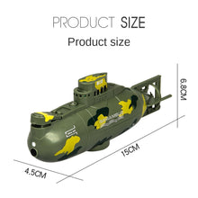 Load image into Gallery viewer, Mini Remote Control Submarine, 6-Channel Waterproof Electric Military Model, Water Diving Remote Control Toys, Fun Gifts
