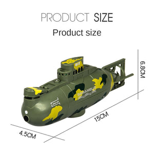 Mini Remote Control Submarine, 6-Channel Waterproof Electric Military Model, Water Diving Remote Control Toys, Fun Gifts