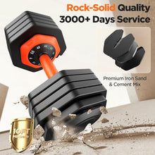 Load image into Gallery viewer, 2026 Updated Adjustable Dumbbell Set of 2, 10-in-1 Weights Dumbbell Set with Storage Box, 110lbs/55lbs
