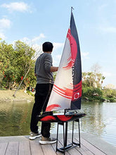 Load image into Gallery viewer, Ssccgym 84” Inch Remote Control Boat RC Pre-Assemble Sailboat Accessories Kits 2.4G Electric Boat Sail Watercraft for Adults Boys (L)
