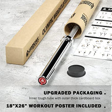Load image into Gallery viewer, LIONSCOOL 7ft Olympic Barbell (Silver Chrome, 1000LBS, No Center Knurl)
