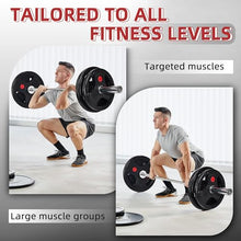 Load image into Gallery viewer, Fitvids 2 Inch Olympic Barbell Weight Plates and Bar Set, 5 FT Barbell Bar and 95 LB(2.5-25 LB)
