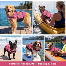 Load image into Gallery viewer, Doglay Dog Life Jacket with Rescue Handle, Dog Life Vest for Swimming Boating, Adjustable Reflective Puppy Swim Vest with Superior Buoyancy for Small Medium Large Dogs
