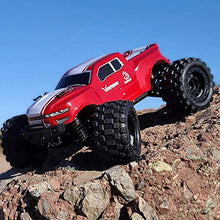 Load image into Gallery viewer, Remote Control Truck with 4WD, LED Lights, 2.4GHz Radio, 2 Rechargeable Li-Ion Batteries &amp; Charger - Red
