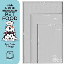 Load image into Gallery viewer, PetHappily Dog Food Mat - Raised Edges Dogs Mat for Food and Water Prevent Spill, Waterproof Cat Food Mats Protect Floors, Easy Clean Dog Bowl Mats for Food and Water, Silicone Pet Food Tray
