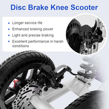 Load image into Gallery viewer, BlessReach All Terrain Foldable Knee Scooter Walker, Disc Brake Knee Walker for Foot Injuries, Compact Crutches Alternative (Purple)
