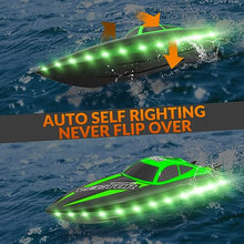 Load image into Gallery viewer, VOLANTEXRC RC Boat 20MPH Fast Remote Control Boat for Adults 2.4Ghz Toy Boats for Pools Green
