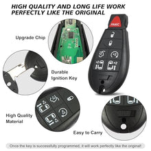 Load image into Gallery viewer, Key fob, Keyless Entry Remote Key Fob Replacement Tool Kit for Chrysler Town and Country Dodge Caravan 2008-2016, 7bottons M3N5WY783X, IYZ-C01C
